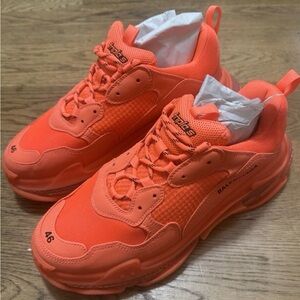 Balenciaga Triple S Sneaker  - Orange size 46 U.S. 13